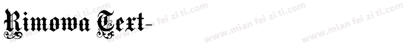 Rimowa Text字体转换